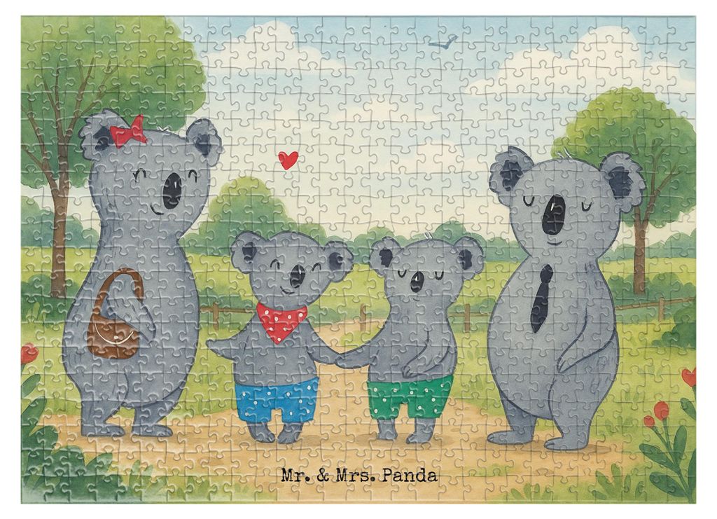 Mr. & Mrs. Panda Puzzle Koala Familie zwei Design 551 Teile - Weiß - Geschenk, 300, 500, Muttertag, 1500, Koalabär, Legespiel, 1000