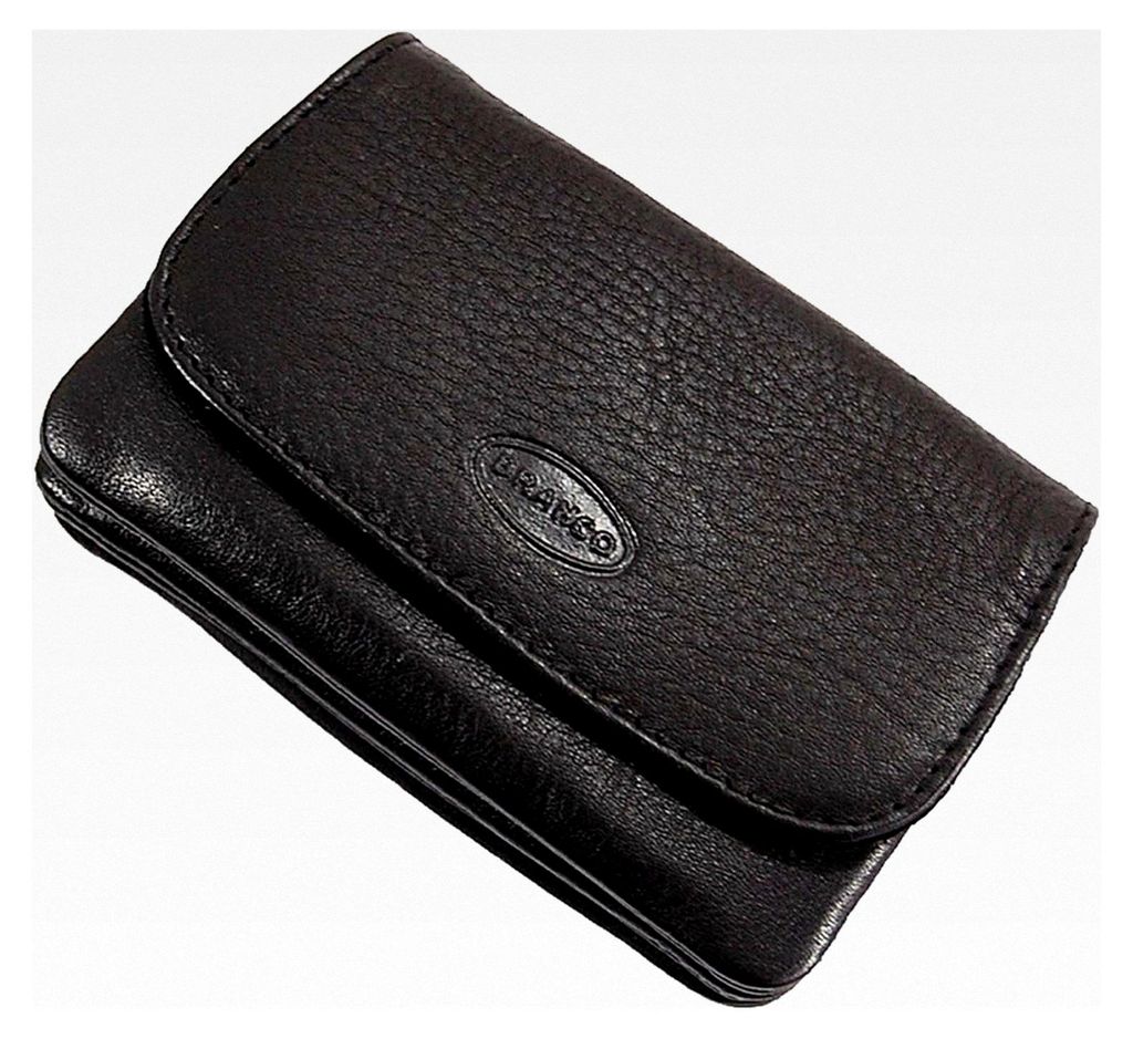Praktische kleine Leder Herren Gürtelbörse aus Rindleder, Geldbörse in 3 Farben, Portemonnaie mit Schlaufen für Gürtel, Geldbeutel 10 x 7 cm (...