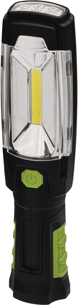 EMOS COB LED Arbeitsleuchte mit Magnet und Haken, 40 St. Leuchtdauer, Lichtstrom 160 lm, 20 m Leuchtweite, batteriebetrieben , P4518