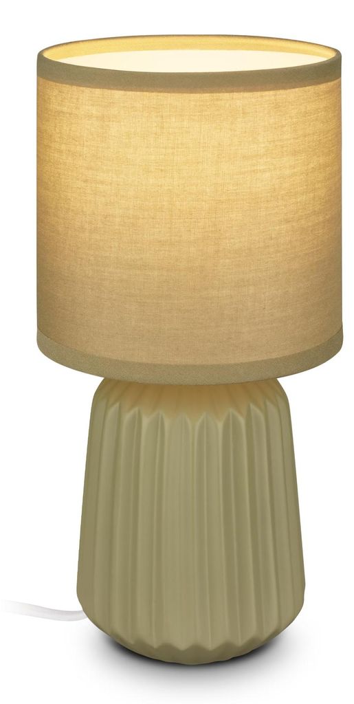 BRILONER - Lampka nocna, ceramiczna podstawa, przełącznik Zdjęcie produktu 