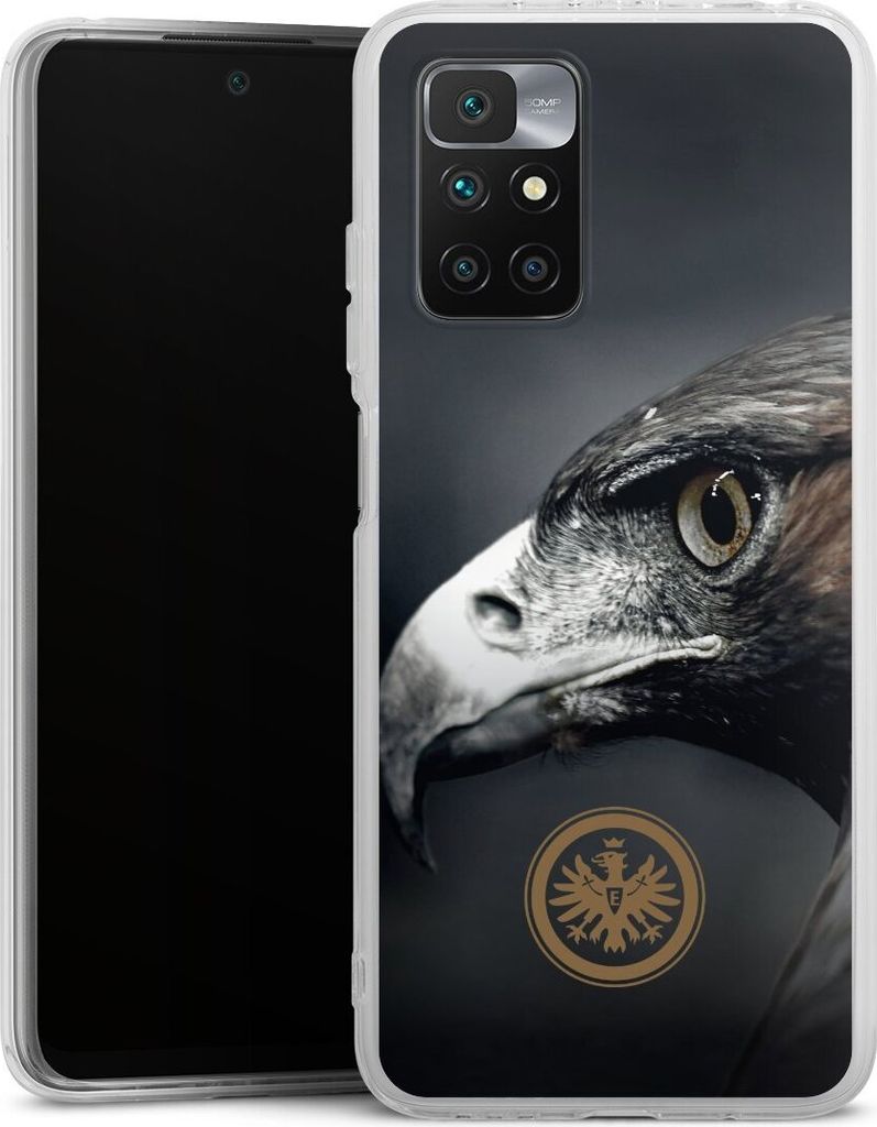 DeinDesign Handyhülle für Xiaomi Redmi 10 Silikon Hülle Case Smartphone Schutzhülle Adler Eintracht Frankfurt Offizielles Lizenzprodukt