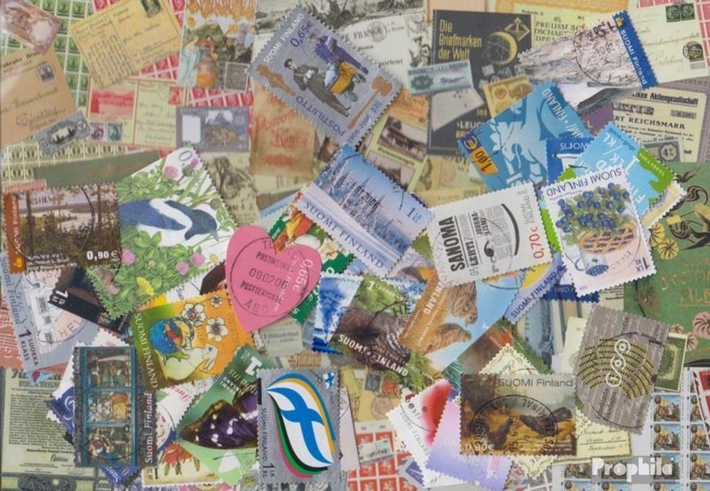 Briefmarken Finnland 50 verschiedene Marken
