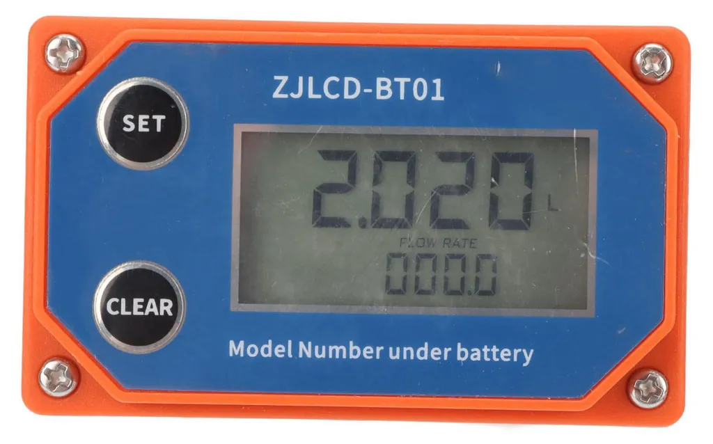 Compteur de débit électronique avec capteur inox pour milieu acide