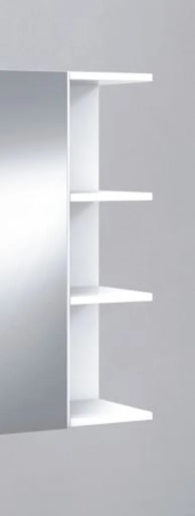 Meuble d'angle de salle de bain blanc brillant 20x65x21 cm suspendu - 4