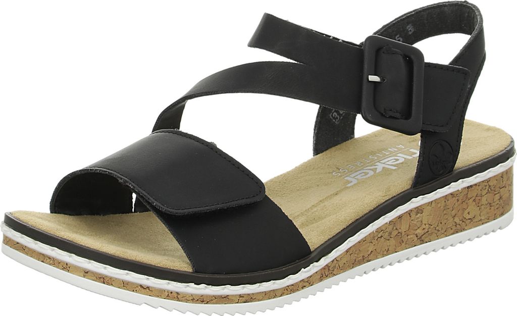 Rieker Damen Sandale Keilsandalette Klettverschluss V3660, Produktbild 11