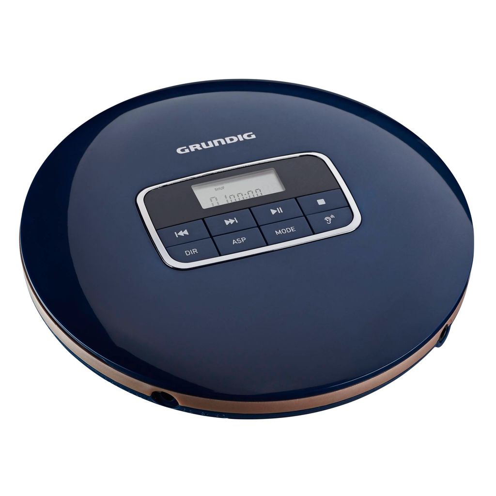 Reflexion PCD510MF Tragbarer CD/MP3-Player mit UKW-Radio /Hörbuchfunktion blau