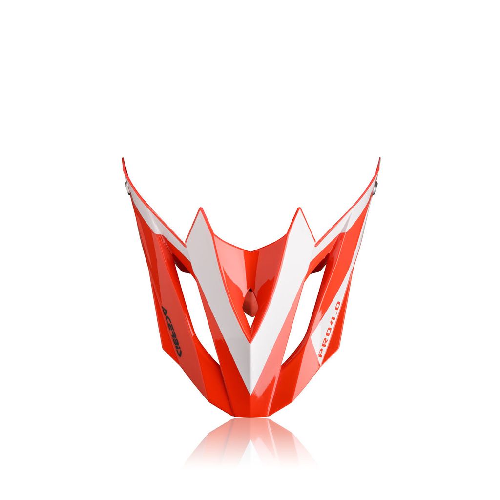 Acerbis Profile 4 Helmschirm, rot/weiß