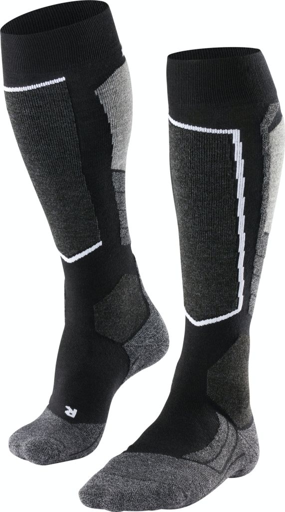 Falke SK2, Oberschenkelhohe Socken, Schwarz, Erwachsener, Männlich, 46 - 48, Skifahren