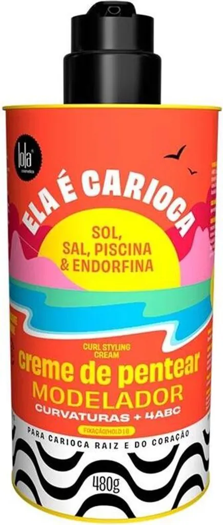 Crème nourrissante Ela É Carioca 4Abc 480 g soin boucles sans silicone