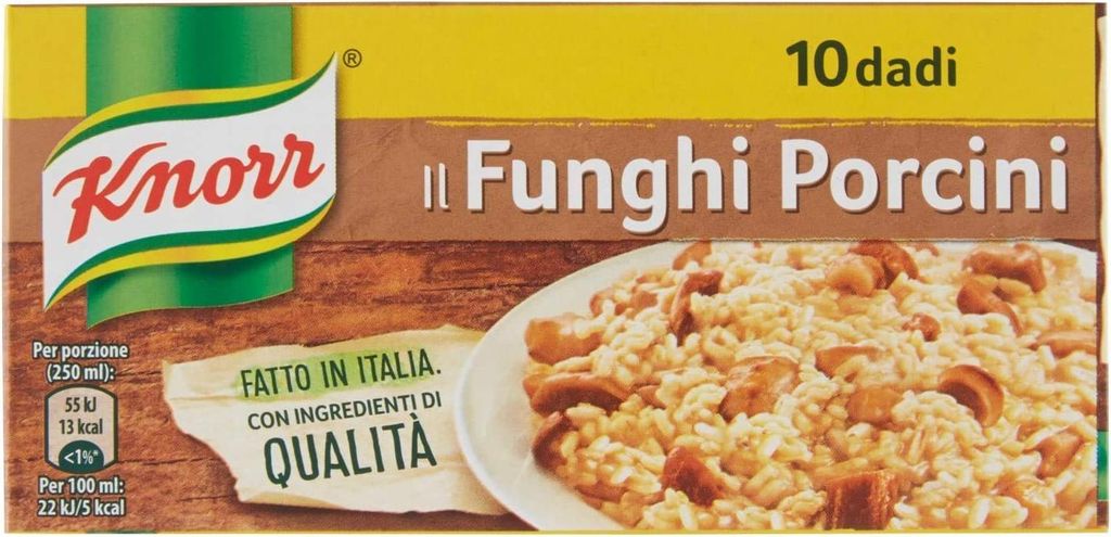 3x knorr dado funghi porcini brodo Steinpilze Suppenwürfel Brühe 10 pz