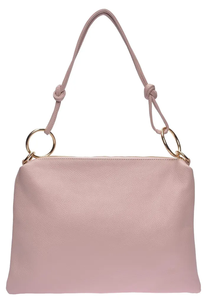 Sac bandoulière en cuir rose Cipria Luisa Vannini compact