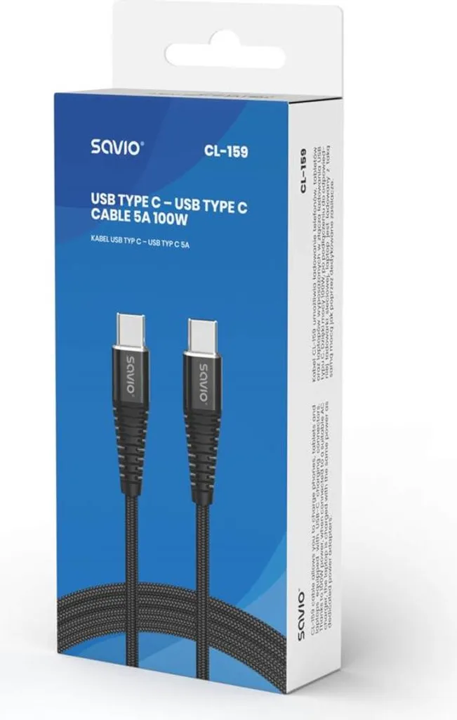 Cavo USB-C Professionale 5A 100W - Ideale per Viaggi d'Affari - 4