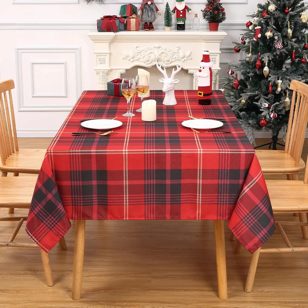 Tovaglia di Natale Classica Rossa Rettangolare 100x130 Antimacchia