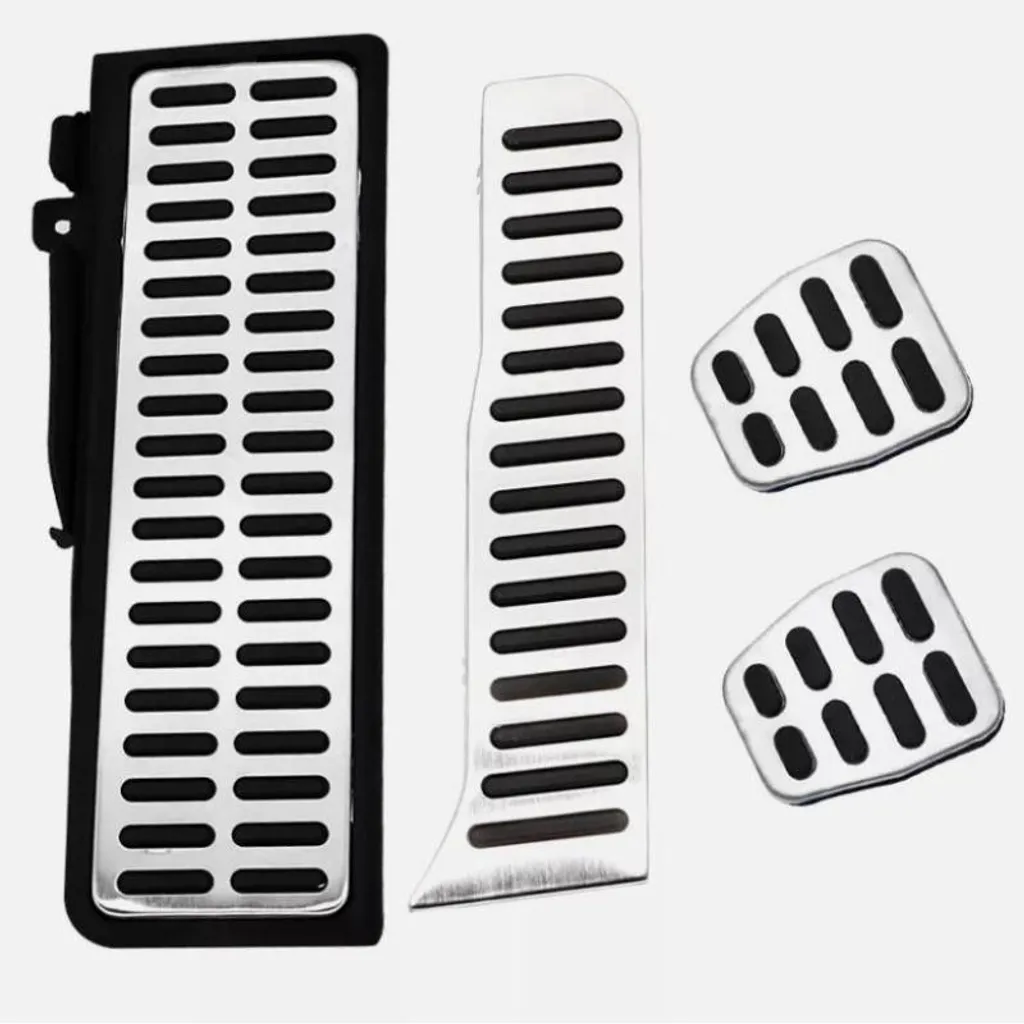 Jeu de 3 pédales de voiture en aluminium durable pour boîte manuelle