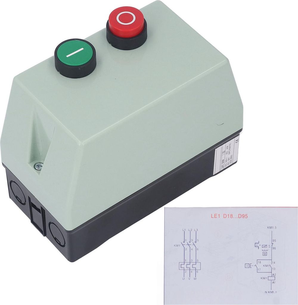 Magnetischer Elektromotorstarter IP55 wasserdichter Motorstart-Steuerschalter einphasig 220 230 V