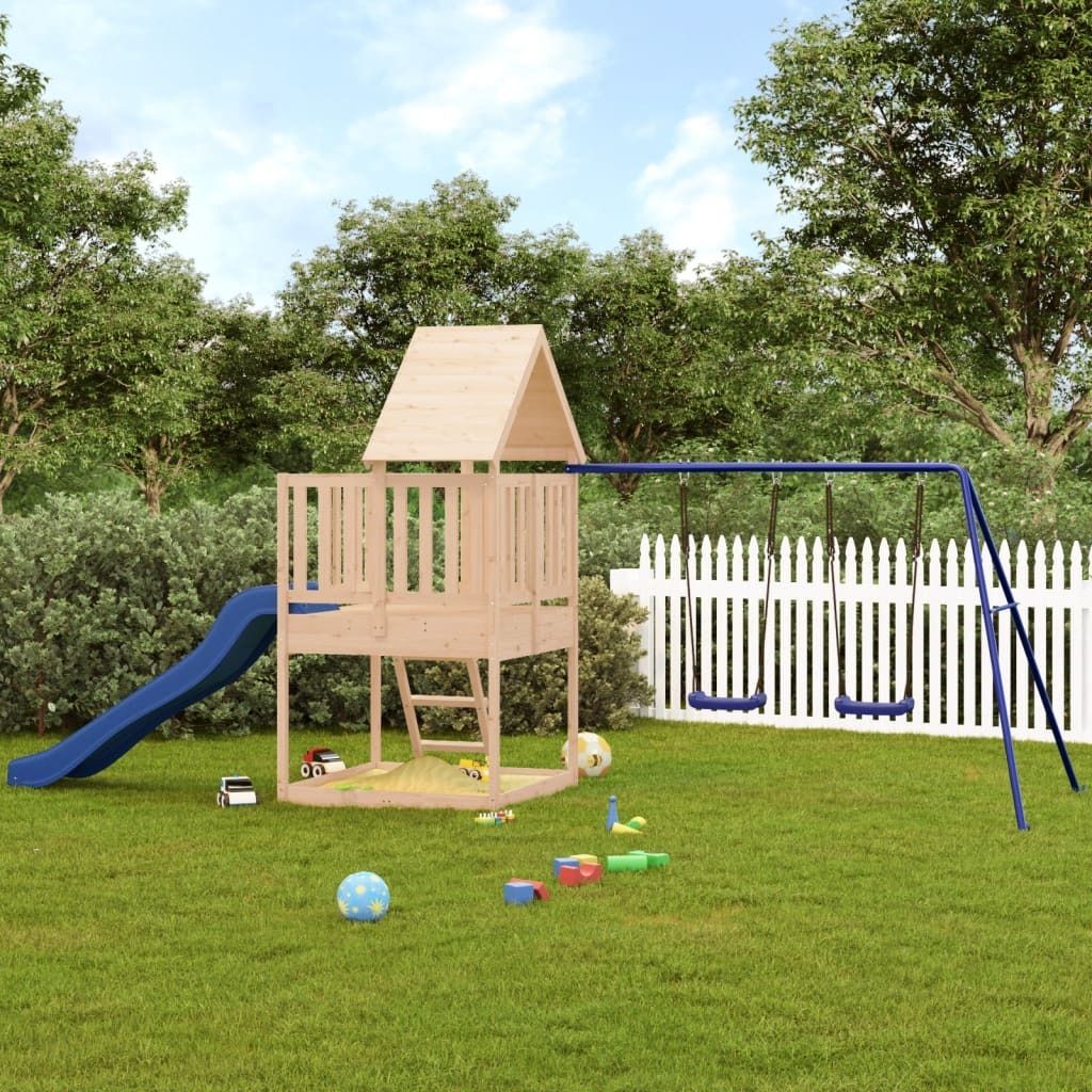 2024 Moderne Schaukeln Spielturm Massivholz Kiefer 733090