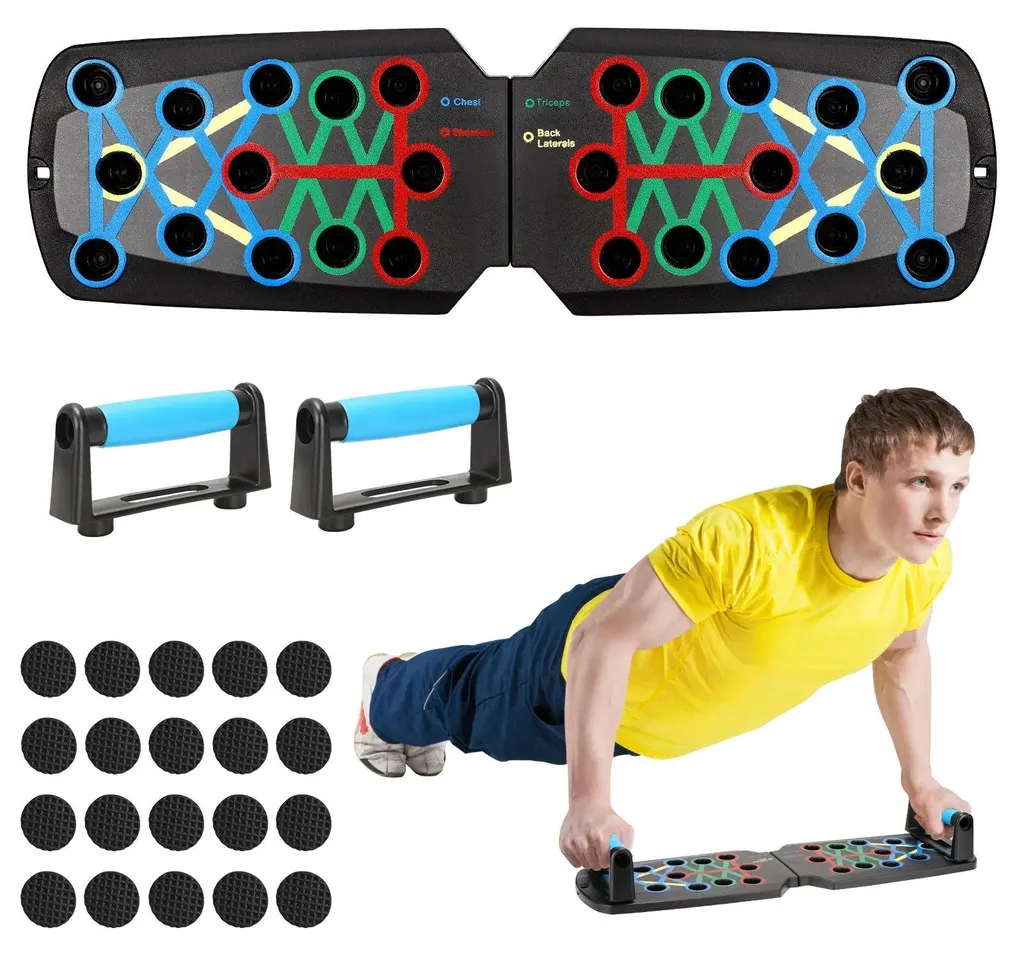 Planche à pompes pliable multifonction A - Matériel musculation maison