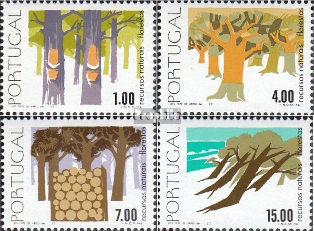 Briefmarken Portugal 1977 Mi 1353-1356 (kompl.Ausg.) Produktbild 