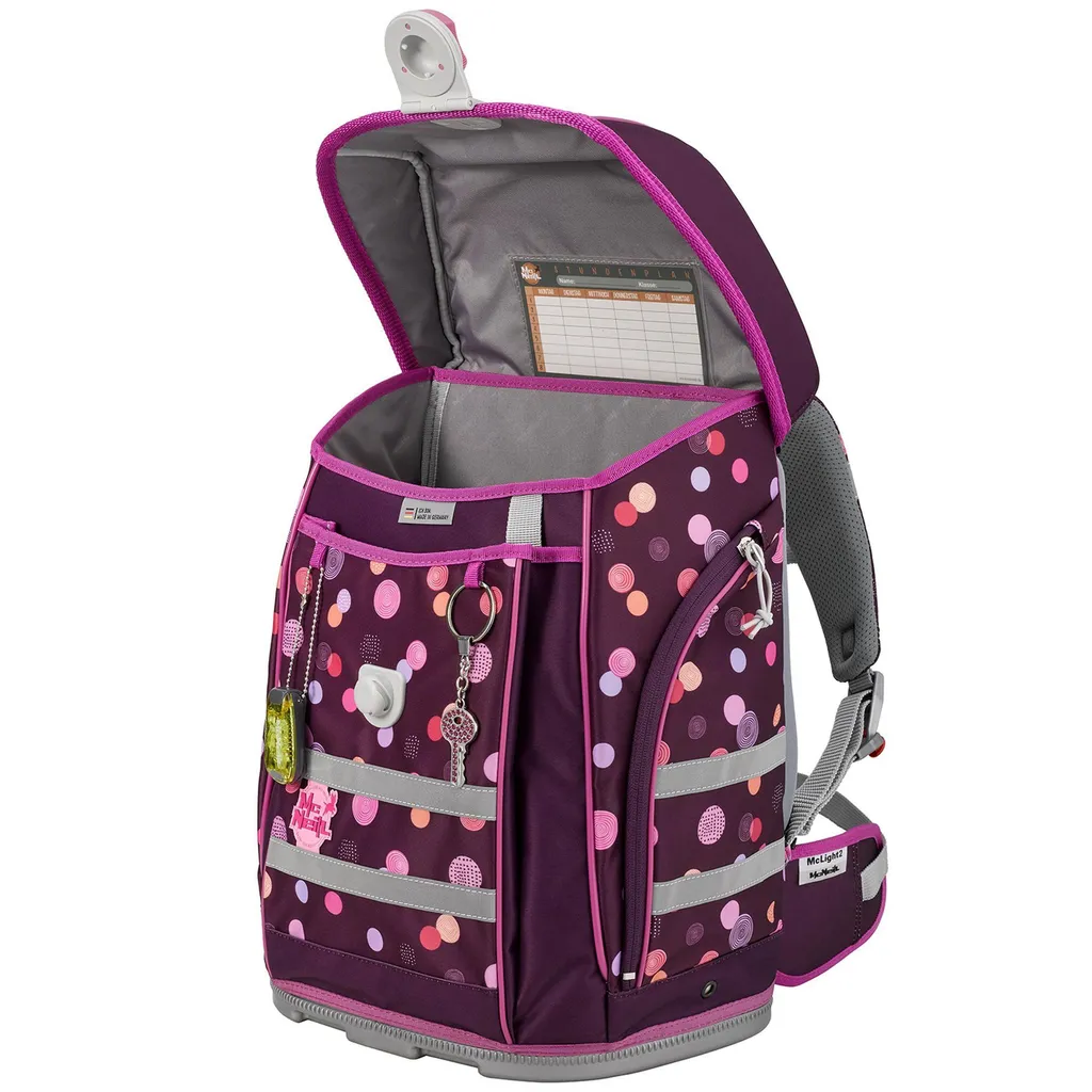 McNeill McLight 2 Set de 6 pièces Cartable ergonomique Ruby framboise