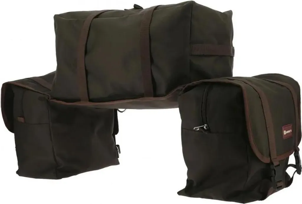 Sacoche de selle en cuir Randols Marron avec fixations robustes et sûres