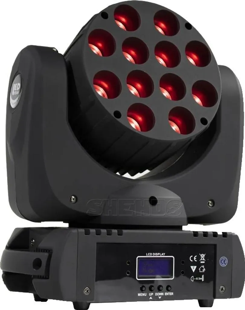 Lyre LED 12x12W RGBW Jeu de Lumière DMX pour Soirée et Spectacle