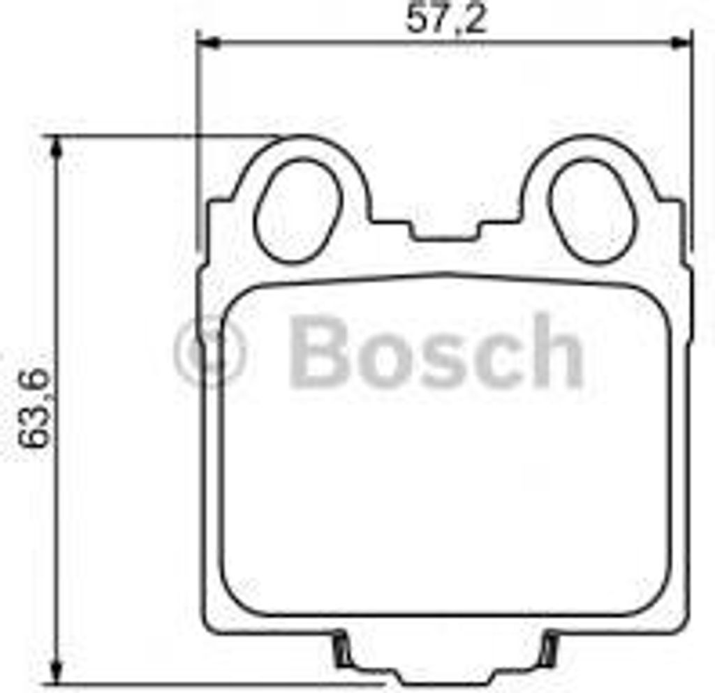 Bosch Bremsbelagsatz, Scheibenbremse Hinterachse 0 986 494 231