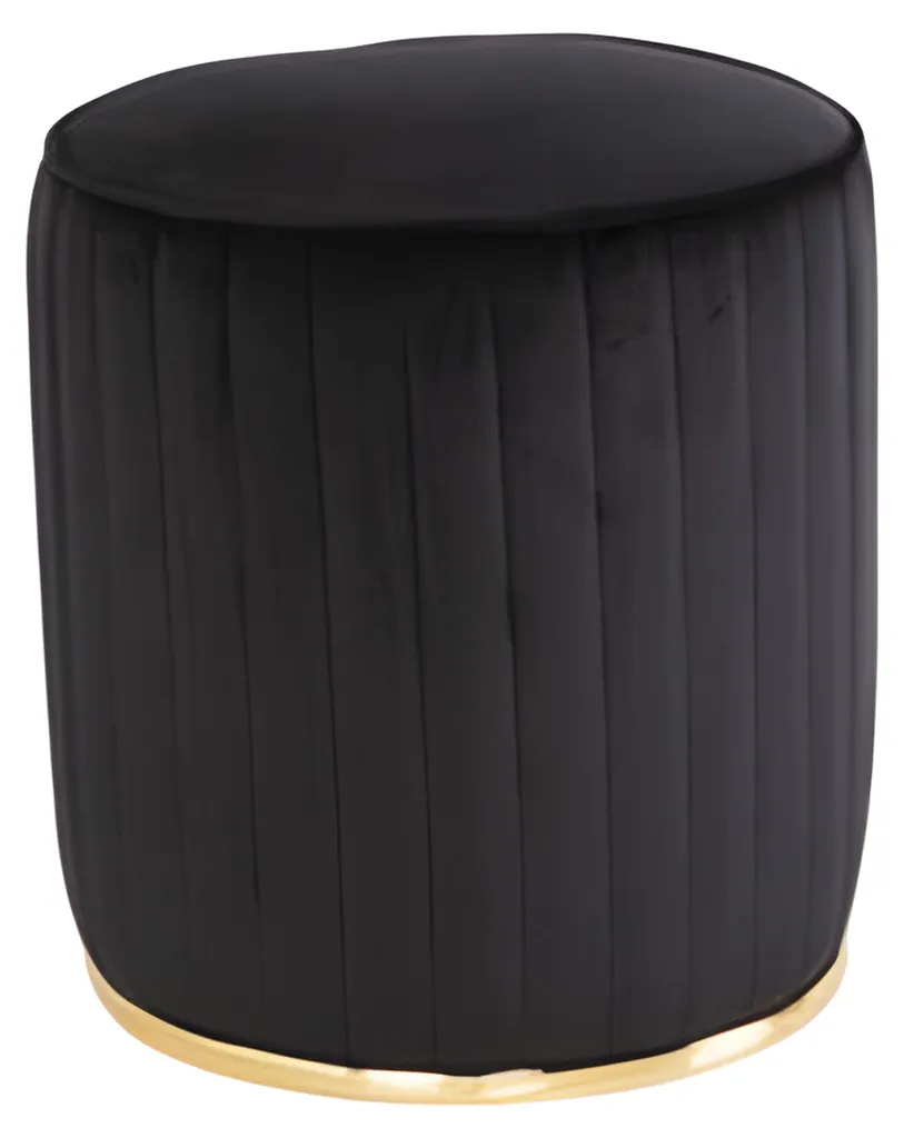 Tabouret en bois noir stable, solution d'assise élégante petit espace