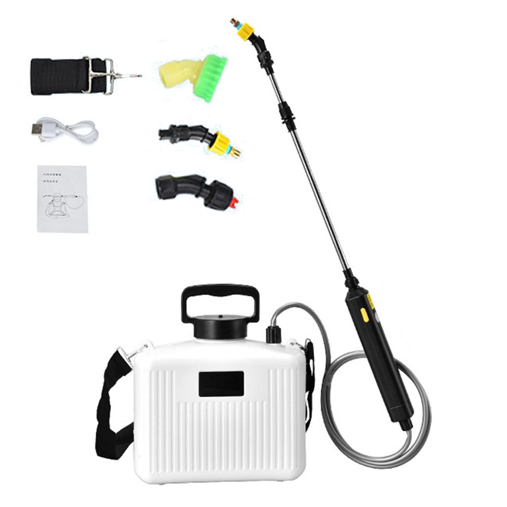 Elektrischer Schulter-Gartensprinkler, Gartenpflanzen, Bewaesserungsgeraet, Blumen-Spruehmaschine, Teleskopstange, Laenge verstellbar, multifunktio...
