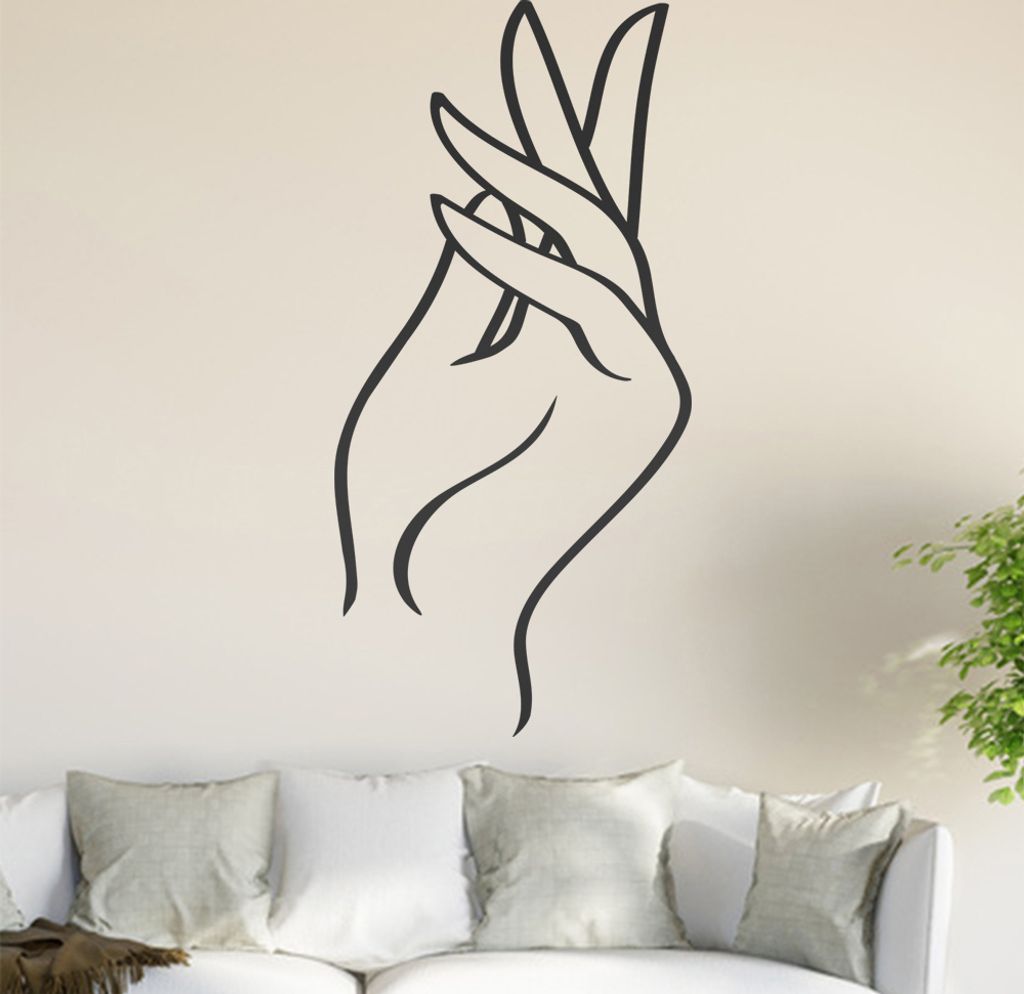 Beauty Style Wandtattoo in 6 Größen - Wandaufkleber Wall Sticker - Dekoration, Küche, Wohnzimmer, Schlafzimmer, Badezimmer