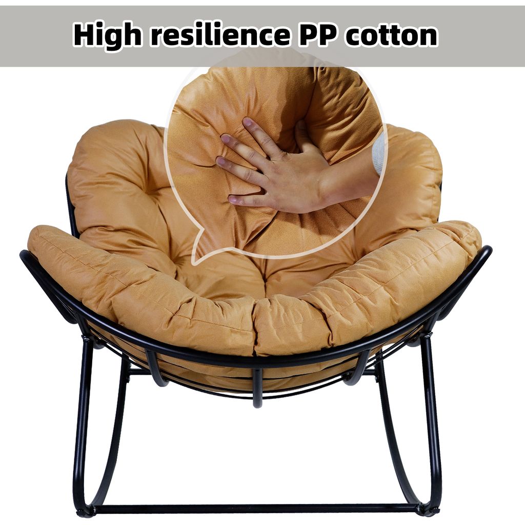 CCLIFE Schaukelstuhl Schaukelsessel Wohnzimmer Relaxstuhl Produktbild 6