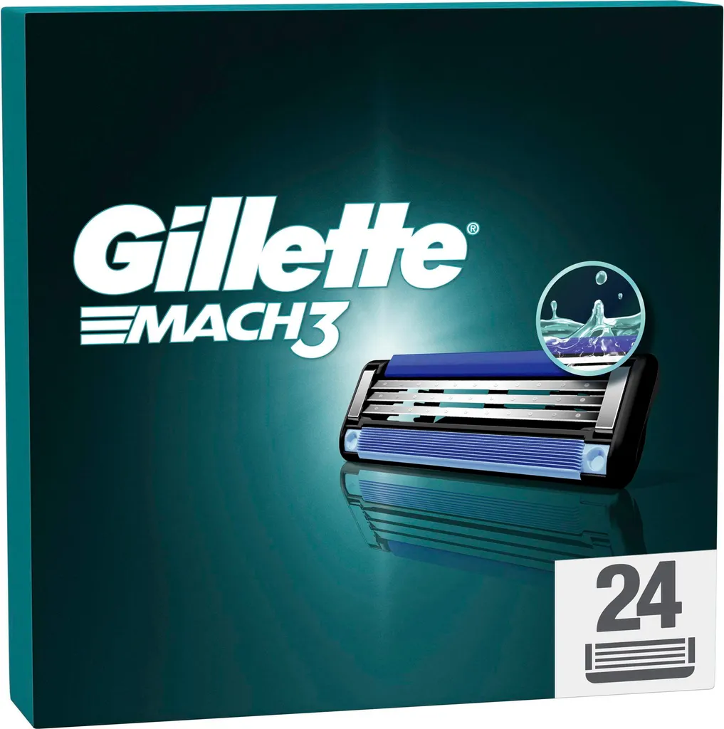 Rasage Quotidien Précis Gillette Mach3 - 24 Recharges pour Hommes