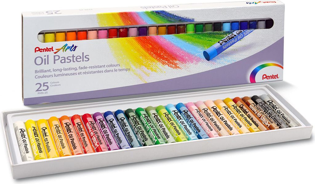 Pentel, Olejové pastelky, 25 farieb Obrázok produktu 