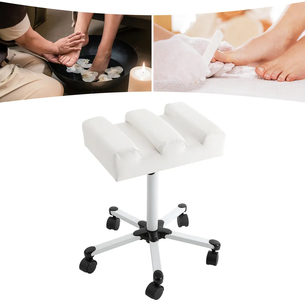 Tabouret de pédicure pour manucure à domicile réglable et mobile - 3