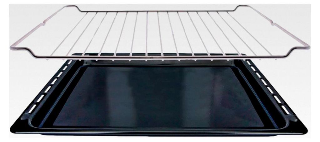 Grillrost- und Backblechset 370x460 mm für Teka-Backöfen | 2-teiliges Set aus emailliertem Backblech und Metallgrill | Ersatz für Standard-Ofenm...