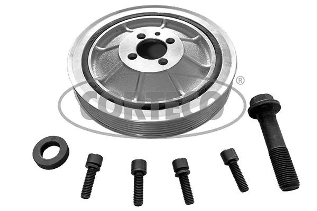 Poulie vilebrequin Corteco 49391681 robuste pour Opel Zafira B (A05)