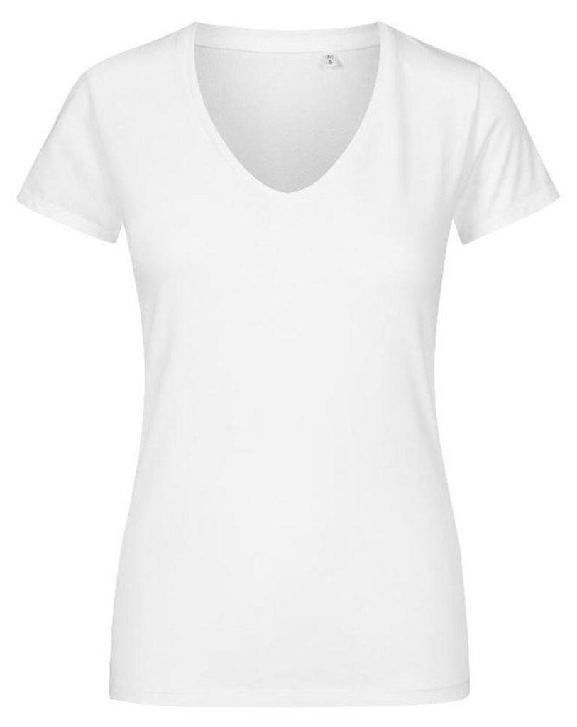 X.O By Promodoro - T-Shirt V-Ausschnitt für Damen LT3557 (3XL) (Weiß)