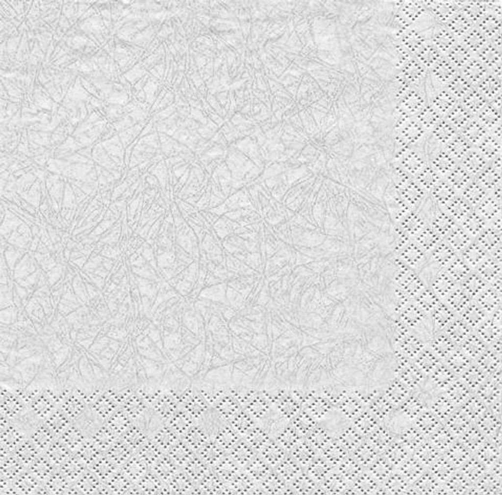 20 Servietten Weiß 33 x 33 cm 3 lagig, Lunch Servietten, Servietten Modern Colours Tissue für den gedeckten Tisch Anlass, Fest, Party, Hochzeit, ...