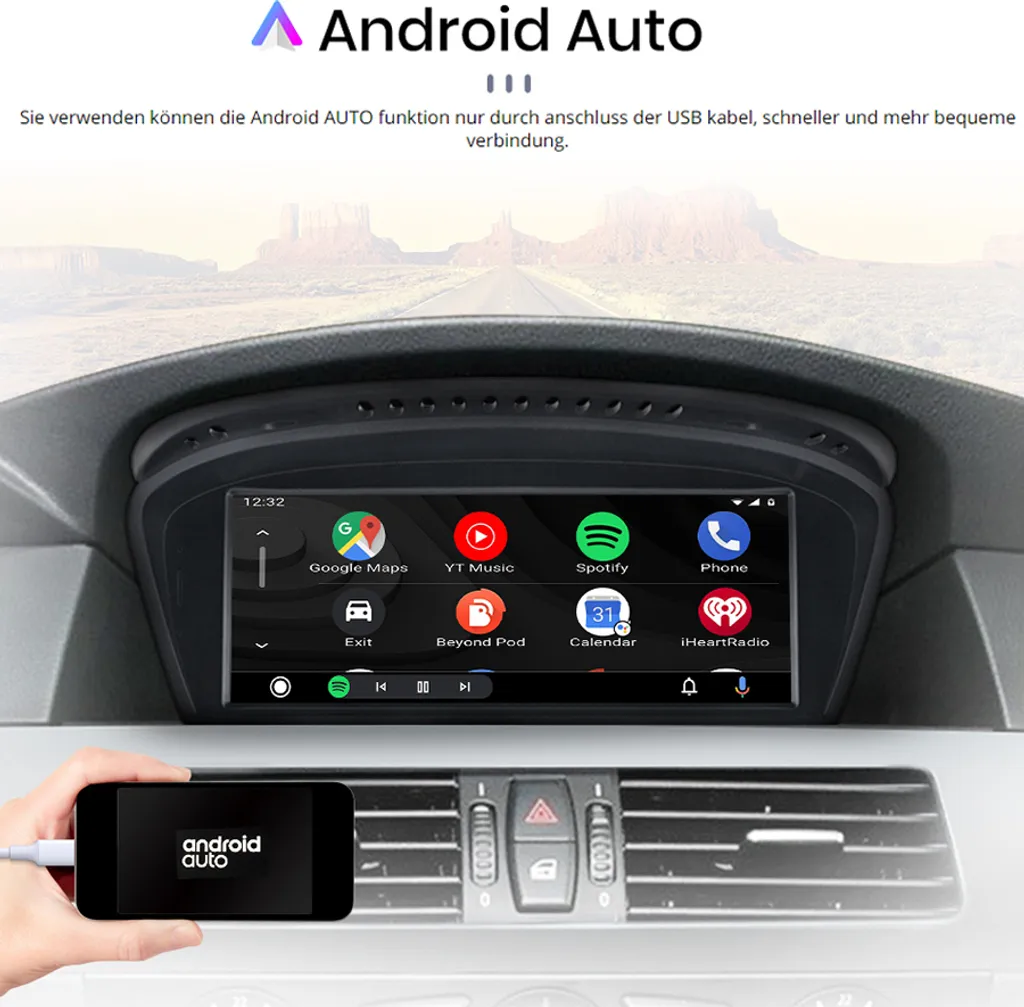 Autoradio Android Auto BMW Série 5 E90 E91 CCC avec Écran Tactile 8.8" - 7