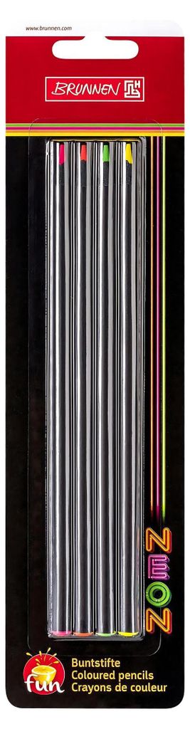 BRUNNEN Buntstifte NEON 4er Set