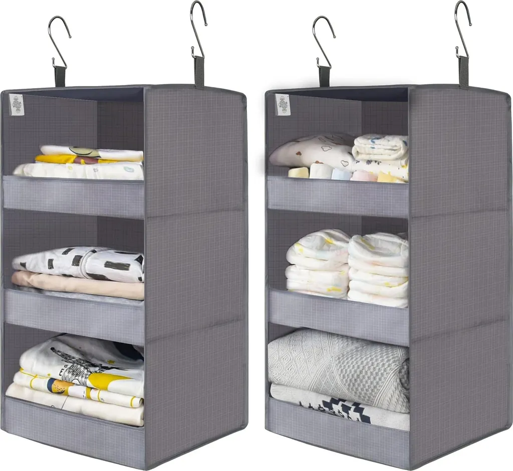 Fini le désordre avec cet organiseur suspendu beige - Lot de 2 pratiques