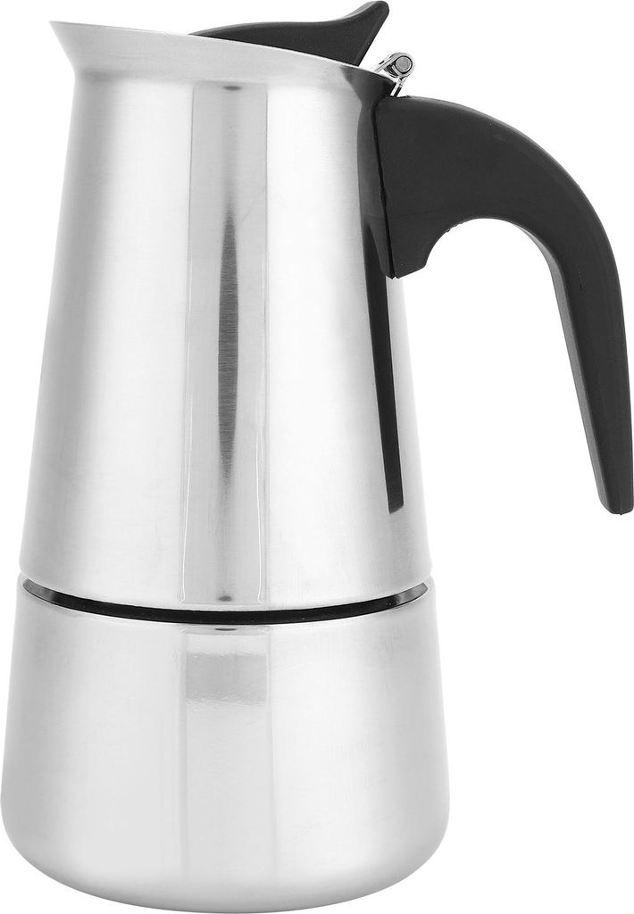 200ml Tragbare Kaffeemaschine Moka Pot Edelstahl Kaffeekessel Topf für Haus Küche Zubehör