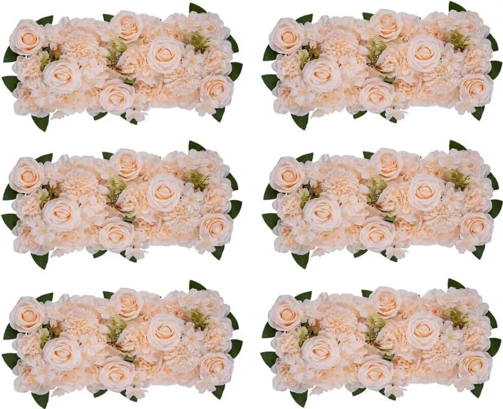 Roses Artificielles Roses Sans Entretien - Pack de 6 Bouquets 52cm