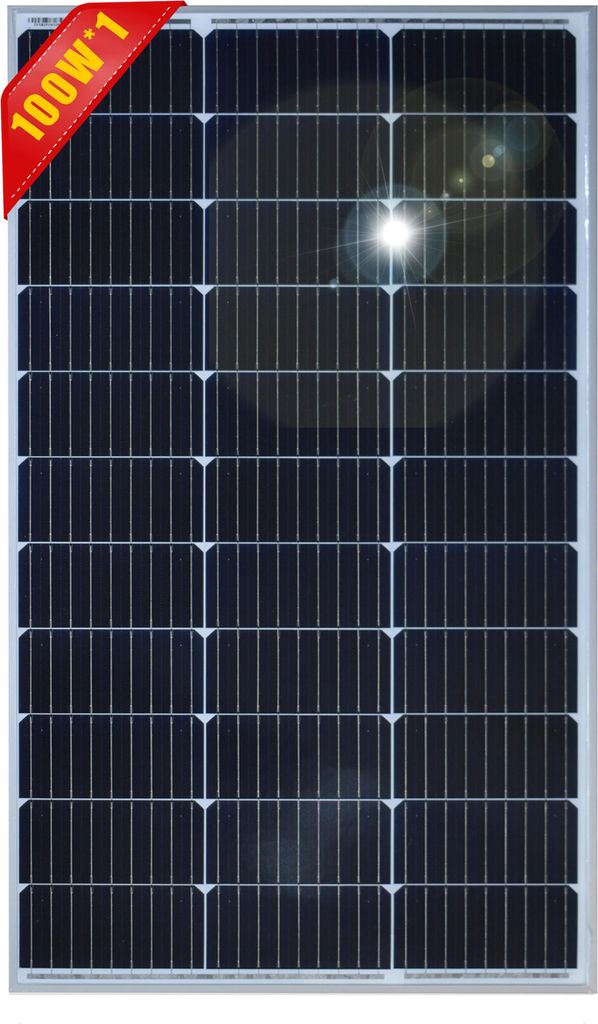 Solarpanel, monokristallines Material, kompaktes Design, 100W 1PCS