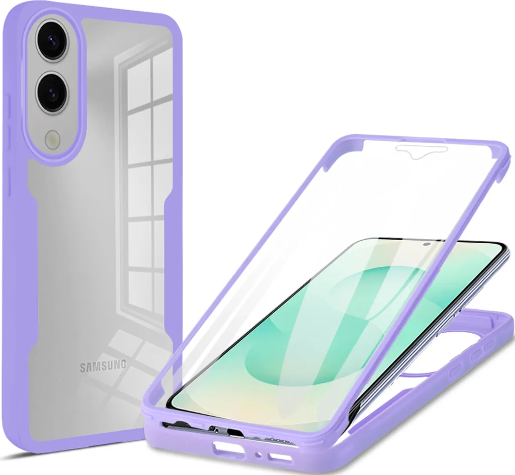 Cover Samsung Galaxy S25 Edge Viola: Full Body 360° Shockproof