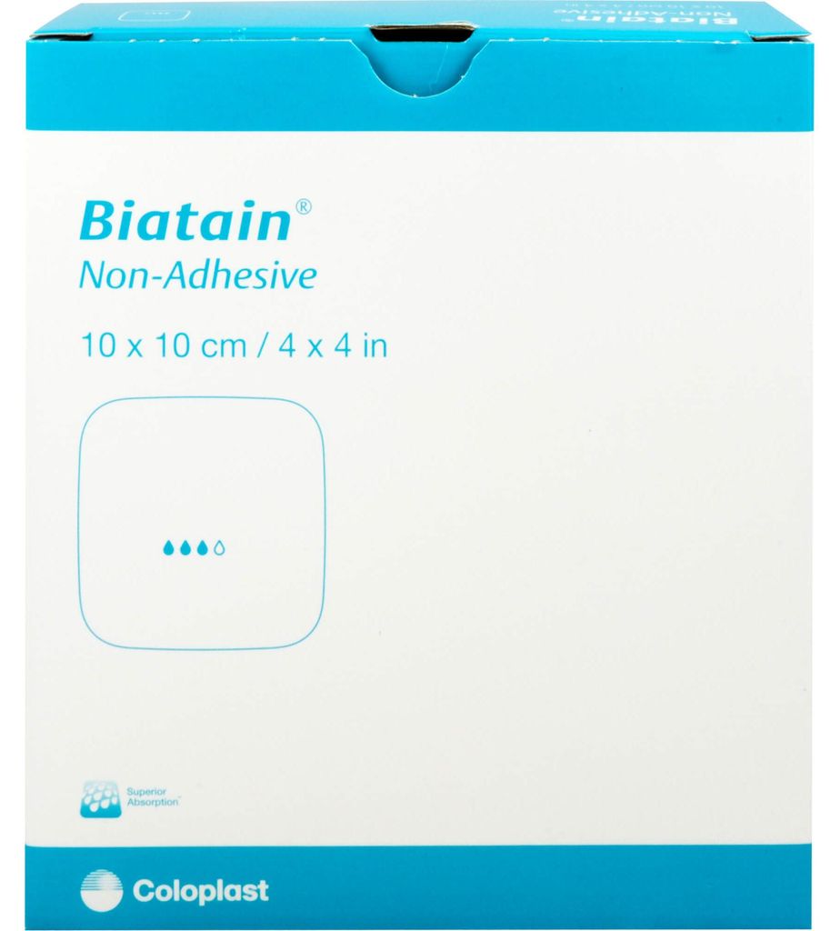 Biatain Schaumverband nichthaftend 10x10cm 3410, 10 St VER