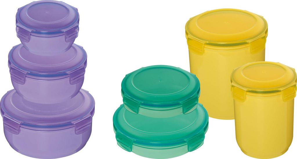 7tlg. KING® Vorratsdosen-Set TOPSAFE mit innovativem Produktbild 