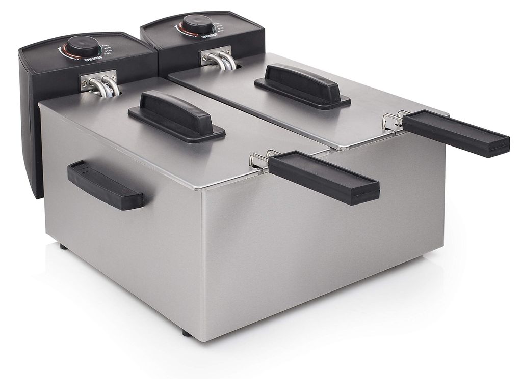 Friteuse double Princess 6 L 3600 W argentée 183123 Image du produit 