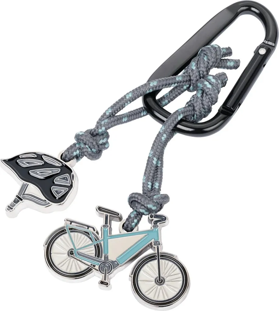 Idea Regalo Uomo/Donna: Portachiavi TROIKA E-BIKE con Charm Bici