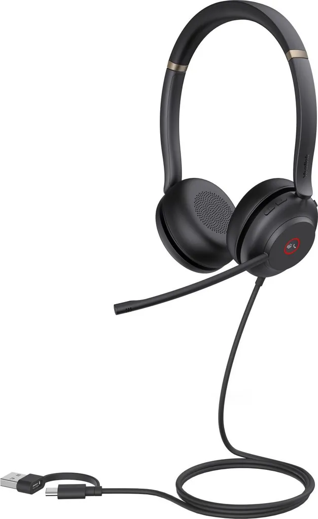Casque Audio Binaural Yealink UH37 Isolation Phonique USB Teams Noir
