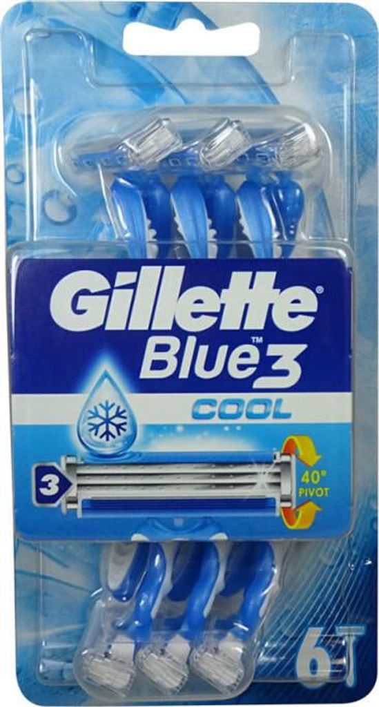 Gillette Blue 3 Plus Cool Rasierer, 6 Stück Produktbild 